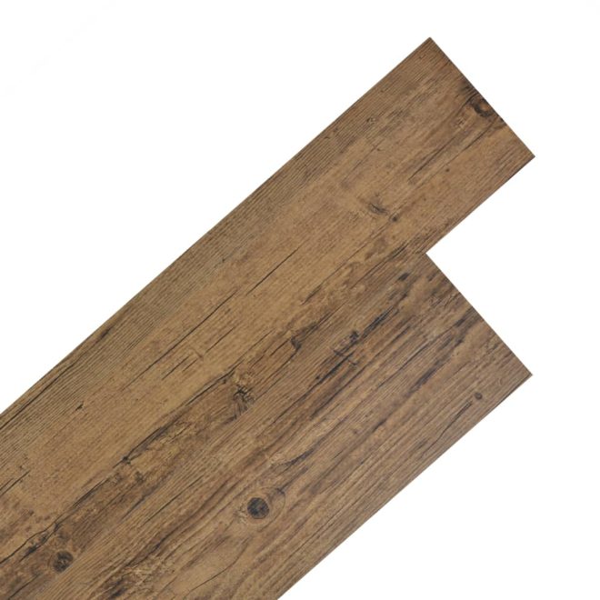 PVC Flooring Planks 2 mm Self-adhesive – 5.02 m, Brown