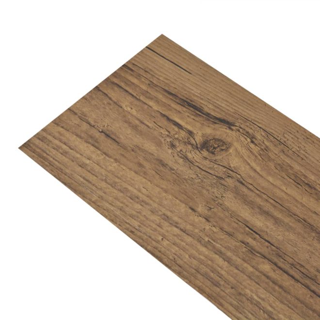 PVC Flooring Planks 2 mm Self-adhesive – 5.02 m, Brown