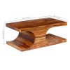 Coffee Table Solid Sheesham Wood 90x50x35 cm