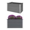 Garden Raised Bed WPC Grey – 100x50x54 cm