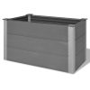 Garden Raised Bed WPC Grey – 100x50x54 cm