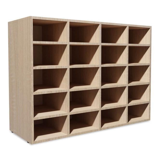 Shoe Rack Engineered Wood 92x30x67.5 cm – Oak