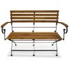 Folding Garden Bench 112 cm Solid Acacia Wood