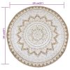 Area Rug Braided Jute Printed Round – 150 cm