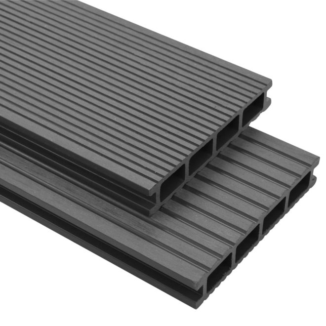 WPC Decking Boards with Accessories 4 m – 10 M, Grey