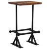 Bar Table Solid Reclaimed Wood Multicolour – 60 x 60 x 107 cm