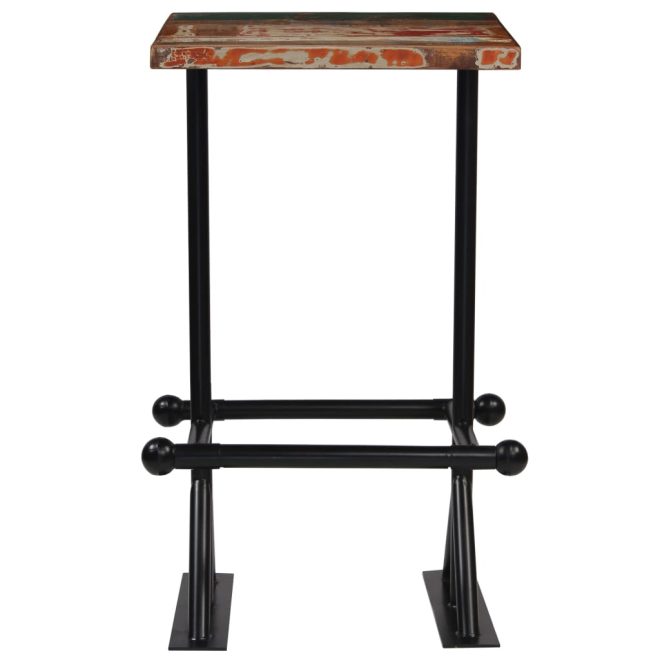 Bar Table Solid Reclaimed Wood Multicolour – 60 x 60 x 107 cm