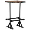 Bar Table Solid Reclaimed Wood Multicolour – 60 x 60 x 107 cm