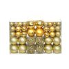 100 Piece Christmas Ball Set 3/4/6 cm – Gold