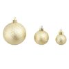 100 Piece Christmas Ball Set 3/4/6 cm – Gold