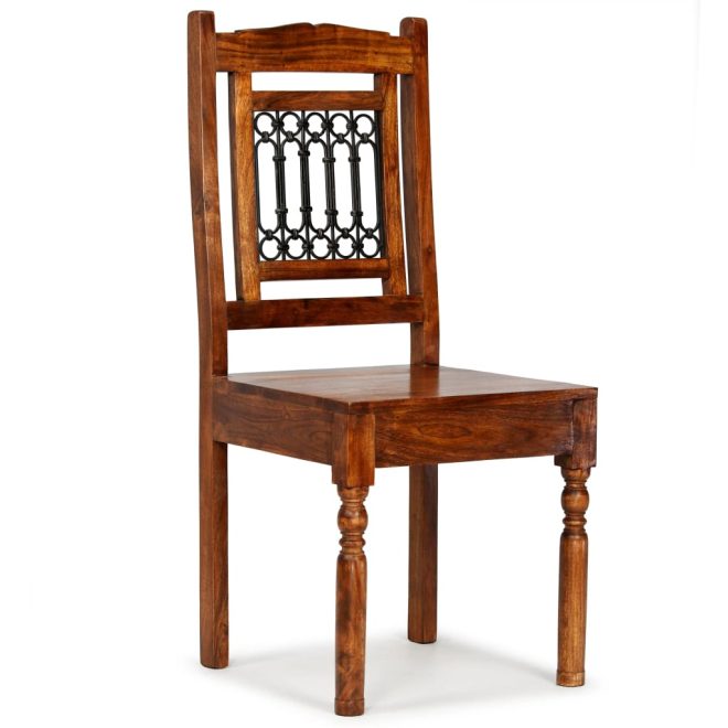 Dining Chairs Solid Wood with Sheesham Finish Classic – 2