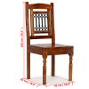 Dining Chairs Solid Wood with Sheesham Finish Classic – 2