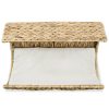 Cat Bed with Cushion Water Hyacinth 37x20x20 cm