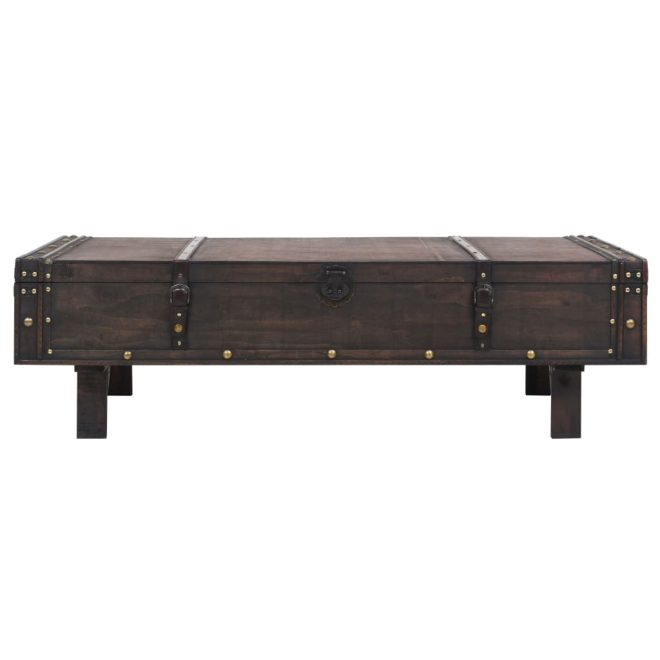 Coffee Table Solid Wood Vintage Style 120x55x35 cm