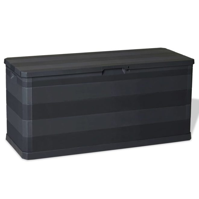 Garden Storage Box 117x45x56 cm – Black