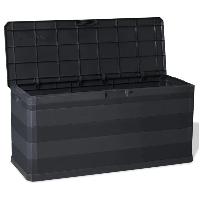 Garden Storage Box 117x45x56 cm – Black