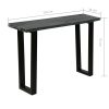 Console Table Solid Mindi Wood 110x35x75 cm Grey