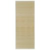 Rug Bamboo – 100×160 cm, Light Brown