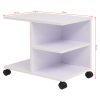 Rolling Shelf 50x35x42 cm – White