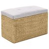 Bench with 2 Ottomans Seagrass – Grey