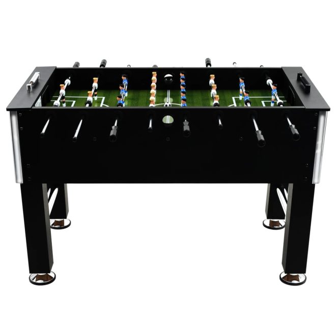 Football Table Steel 60 kg 140×74.5×87.5 cm – Black