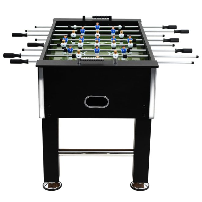 Football Table Steel 60 kg 140×74.5×87.5 cm – Black