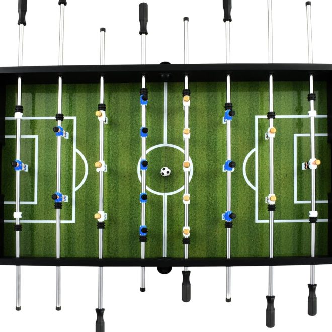 Football Table Steel 60 kg 140×74.5×87.5 cm – Black