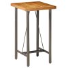 Bar Table Solid Reclaimed Teak 60x60x107 cm – 60x60x107 cm