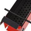 Paper Log Briquette Maker Steel 34x14x14 cm Black and Red