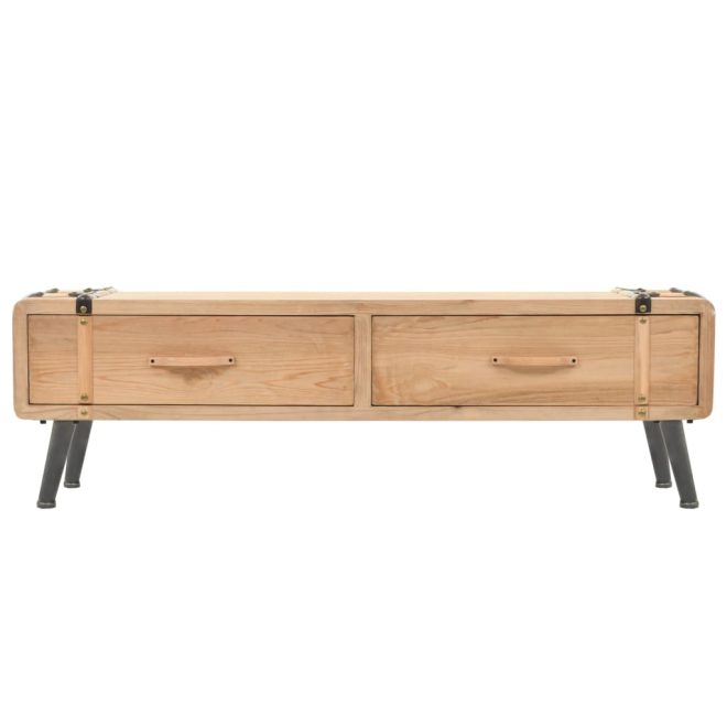 Cloverdale TV Cabinet Solid Fir Wood 120x33x35 cm