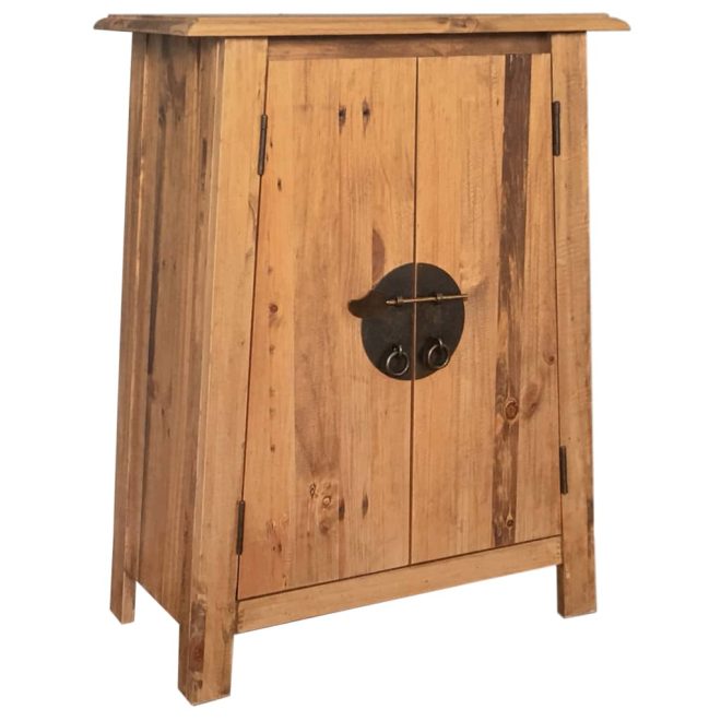 Bathroom Side Cabinet Solid Recycled Pinewood 59x32x80 cm