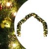 Christmas Garland Decorated with Baubles and LED Lights – 5 M