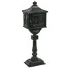 Pedestal Letterbox Aluminium Vintage Style Rustproof – Green