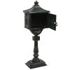 Pedestal Letterbox Aluminium Vintage Style Rustproof – Green