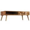 Coffee Table Solid Sheesham Wood with Honey Finish 110x50x37 cm