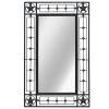 Wall Mirror Rectangular Black – 50×80 cm