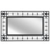 Wall Mirror Rectangular Black – 50×80 cm