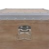 Storage Box Solid Fir Wood 91x52x40 cm Brown