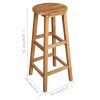 Bar Table and Stool Set Solid Acacia Wood – 5