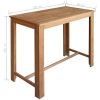 Bar Table and Chair Set Solid Acacia Wood – 5