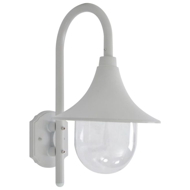 Garden Wall Lamp E27 42 cm Aluminium – White