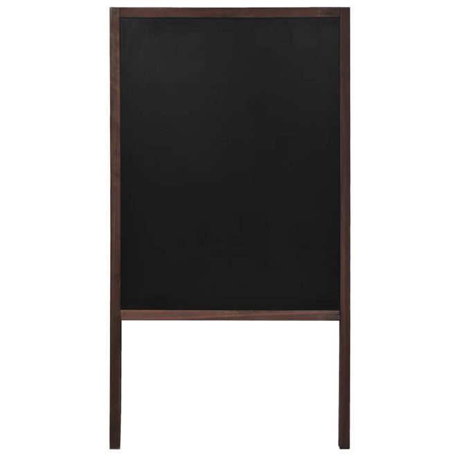 Double-sided Blackboard Cedar Wood Free Standing – 60×80 cm