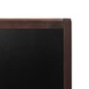 Double-sided Blackboard Cedar Wood Free Standing – 60×80 cm