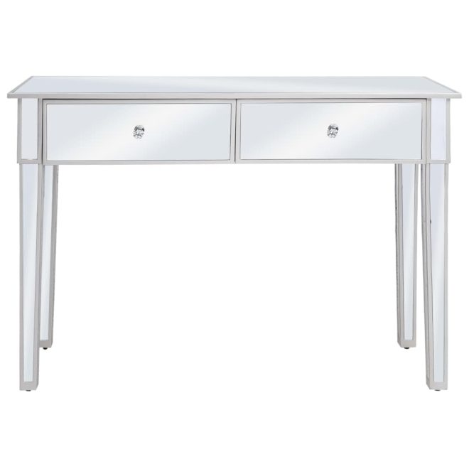 Mirrored Console Table MDF and Glass 106.5x38x76.5 cm