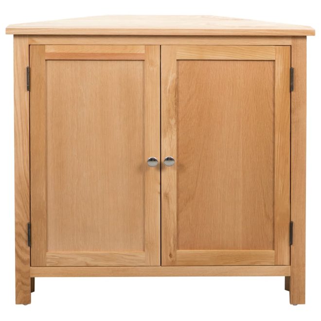 Corner Cabinet 80×33.5×78 cm Solid Wood – Brown