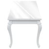 Dining Table 179x89x81 cm High Gloss White