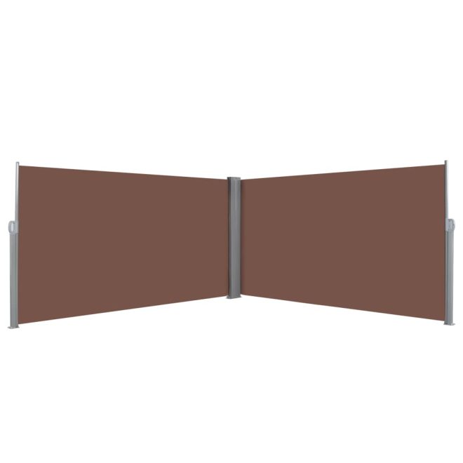 Retractable Side Awning 160×600 cm – Brown