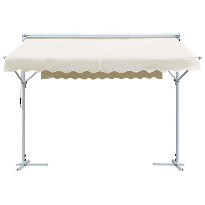 Free Standing Awning – 3×3 m, Cream