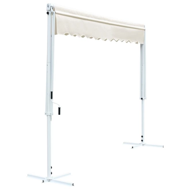 Free Standing Awning – 3×3 m, Cream