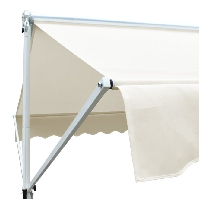 Free Standing Awning – 3×3 m, Cream